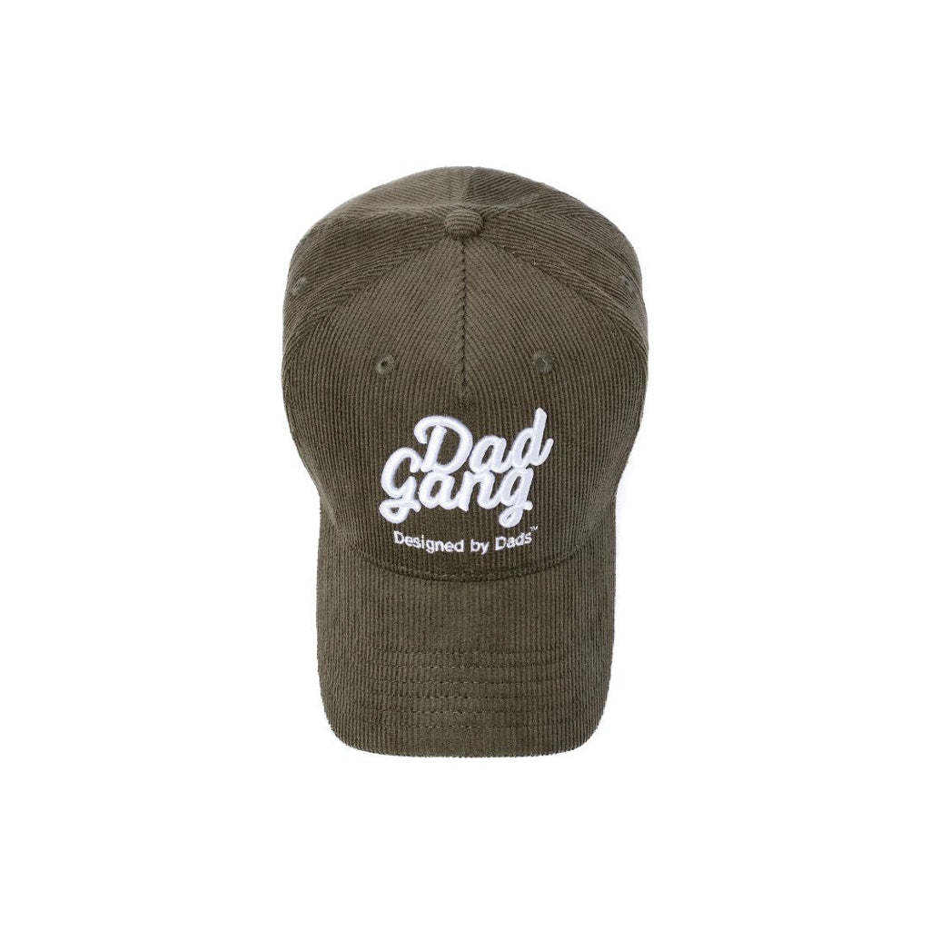 CORDADROY LOGO - Olive/White