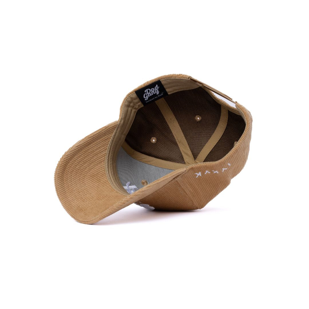 CORDADROY LOGO - Tan/White