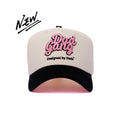 Dad Gang Logo Hat - Pink & Cream