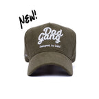 CORDADROY LOGO - Olive/White