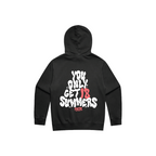 DG Hoodie - Time Flies Faded Black