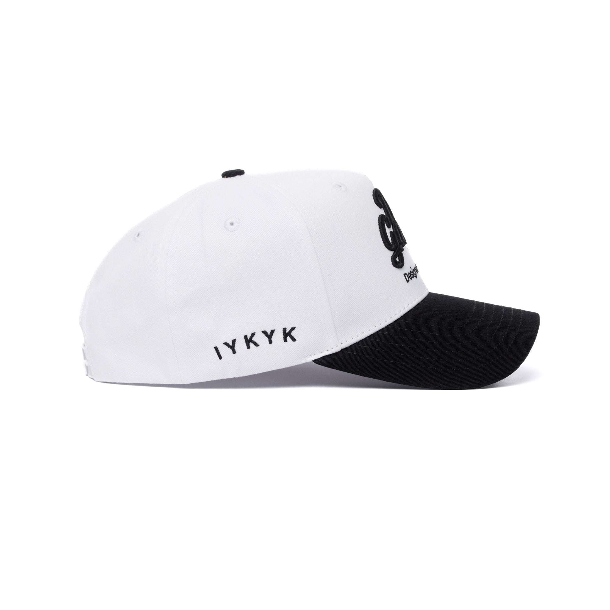 White & Black Logo Hat