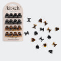 Black & Tort Micro Cloud Clip Set