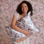 Bridgerton x Kitsch Satin Pillowcase in Wisteria
