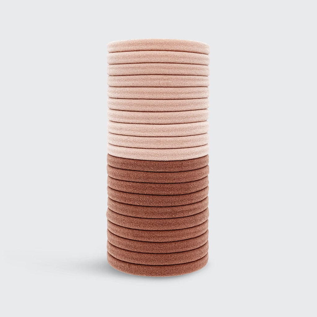 Blush Elastic Hair Ties 20pc Set