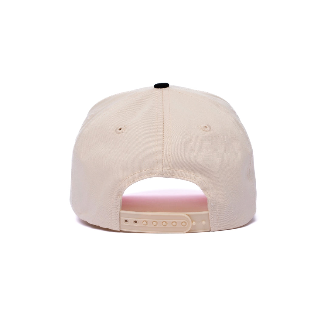 Dad Gang Logo Hat - Pink & Cream
