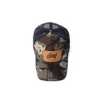 Leather Patch trucker - Black/Camo