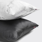 Satin Pillowcase in Charcoal 2 Pack Bundle
