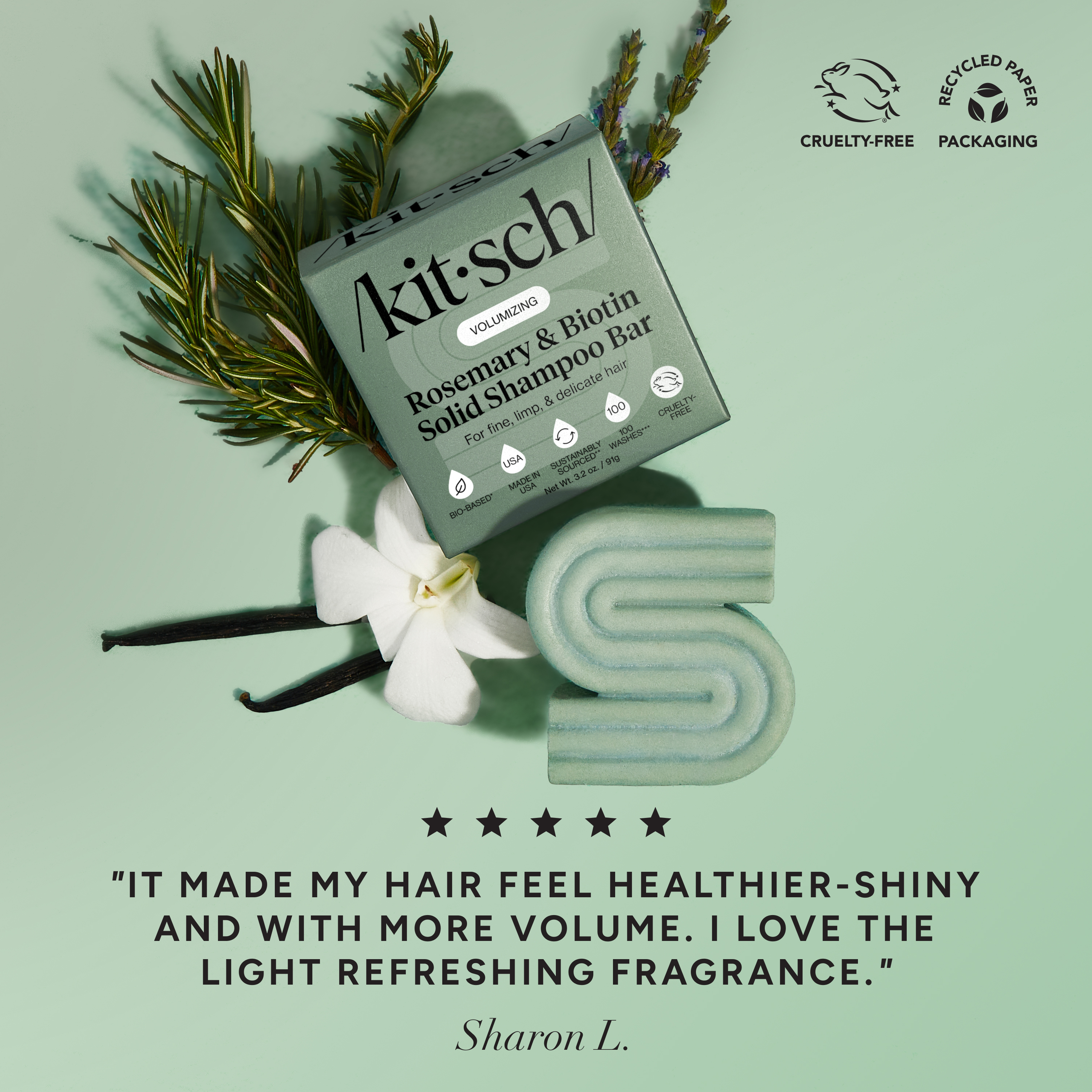 Rosemary & Biotin Volumizing Shampoo Bar