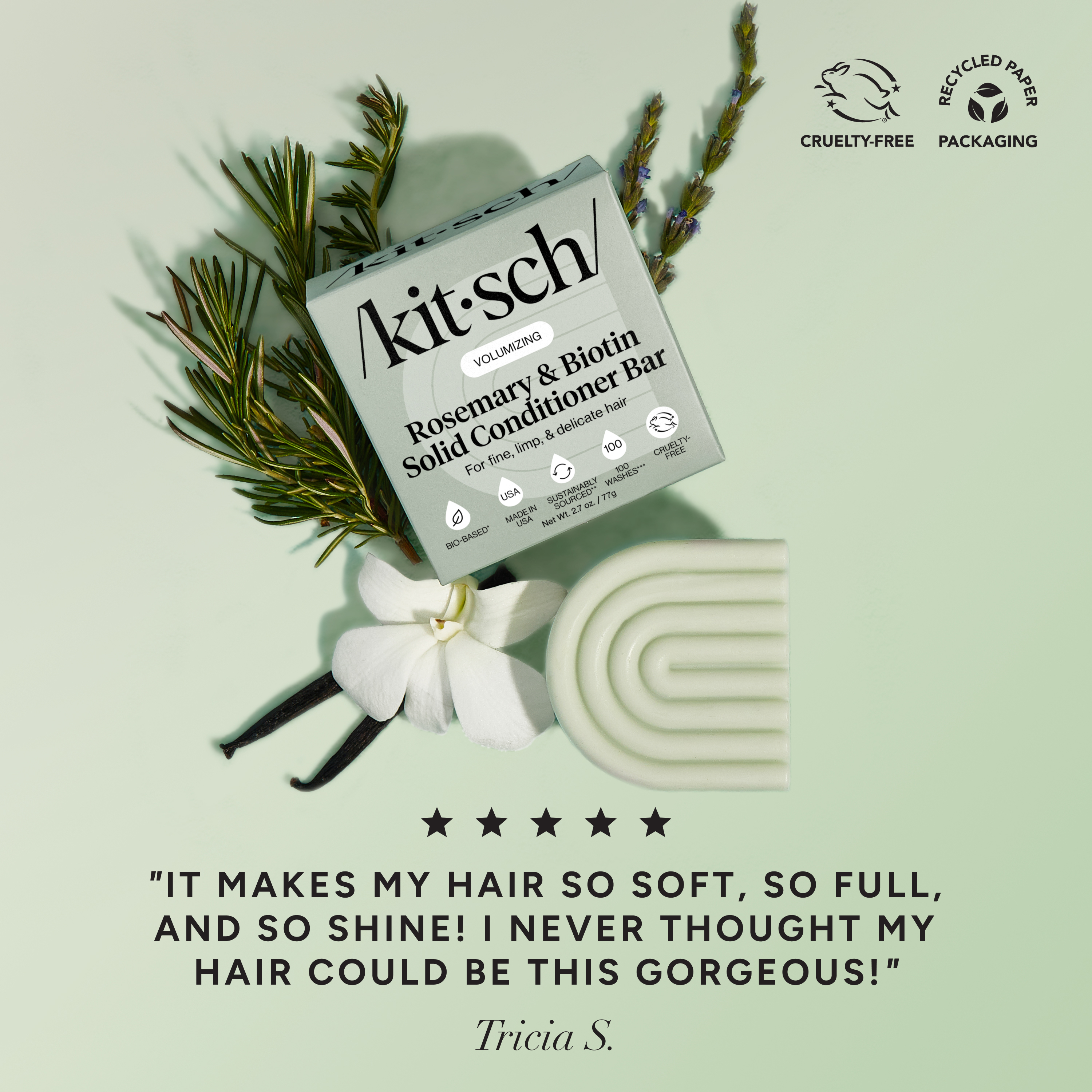 Rosemary & Biotin Volumizing Shampoo & Conditioner Bar Combo
