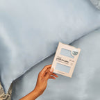 Satin Pillowcase in Haze Blue 2 Pack Bundle