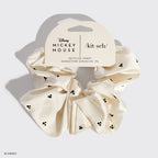 Kitsch x Mickey and Minnie Cream Rhinestone Scrunchie