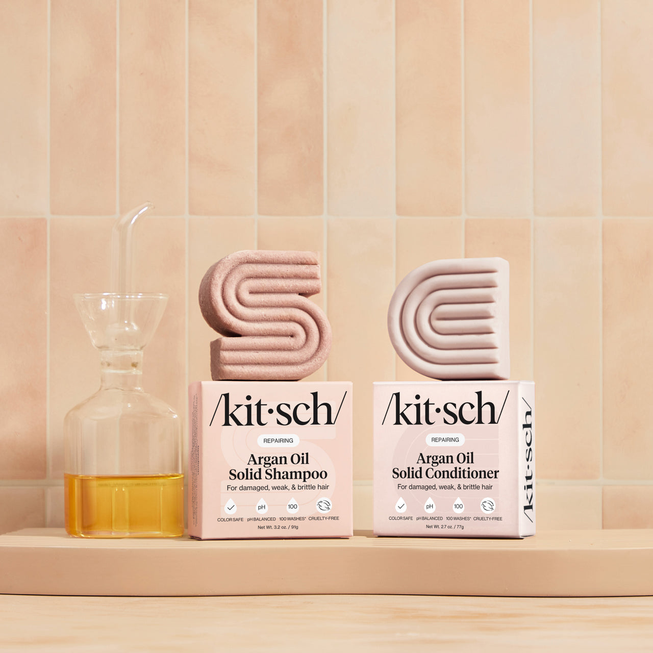 Repairing Argan Oil Shampoo & Conditioner Bar Combo