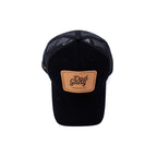 Leather Patch Trucker - Black/Brown