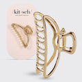 Gold Metal Claw Clip