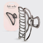 Hematite Metal Claw Clip