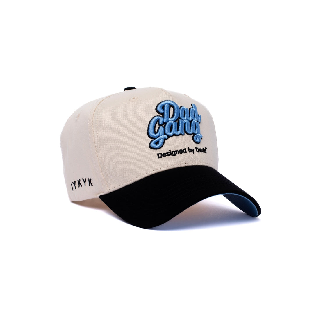 Dad Gang Logo Hat - Blue & Cream