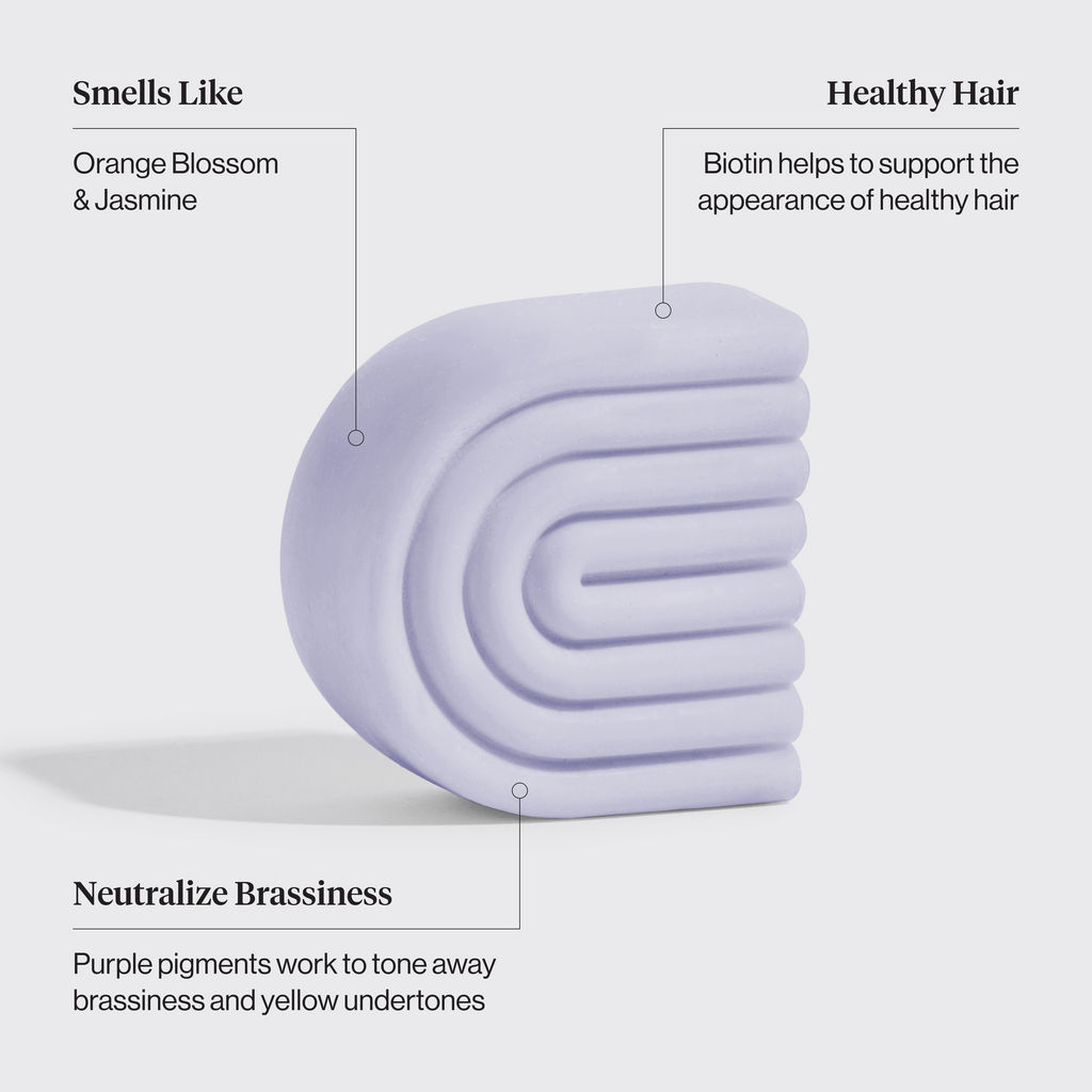 Purple Toning Conditioner Bar for Color-Treated & Grey Hair