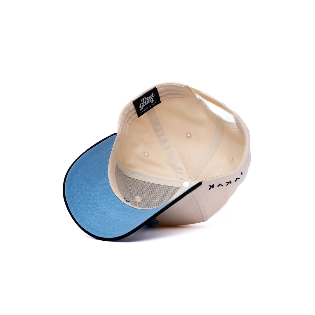 Dad Gang Logo Hat - Blue & Cream