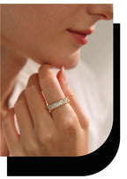 Yhpup Stainless Steel Delicate Bling Heart Cubic Zirconia Fashion Shiny Ring for Women High Quality Temperament Premium Jewelry