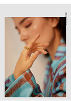 Yhpup Elegant Shell Pearl Ring Fashion Gold Stainless Steel Metal Texture 18 K Plated Geometric Charm Jewelry Women Engagement