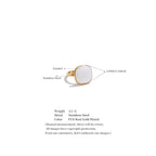 Yhpup Arrivals Candy Sweet Square Adjustable Ring 18K Golden PVD Plated Stainless Steel Summer Popular Charm Jewelry Gift