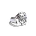 Yhpup Size 6789 Trendy Conch Ocean Series Ring Casting Fashion Charm Finger Jewelry Accessories Real Gold PVD Plated for Women