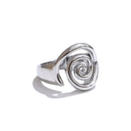 Yhpup Size 6789 Trendy Conch Ocean Series Ring Casting Fashion Charm Finger Jewelry Accessories Real Gold PVD Plated for Women