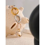 Yhpup Stainless Steel 3 Colors 5 Links Stacked Rings PVD Real Gold Plated Jewelry for Women