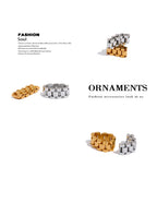 Yhpup New Waterproof Stainless Steel Chain Finger Ring Personalized Metal Texture Rust Proof Charm Fashion Jewelry for Women