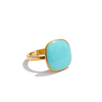Yhpup Arrivals Candy Sweet Square Adjustable Ring 18K Golden PVD Plated Stainless Steel Summer Popular Charm Jewelry Gift