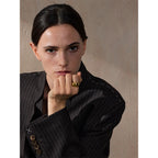 Yhpup 6789# High Quality Textured Minimalist Stainless Steel Glossy Smooth Metal Chunky Ring 18K PVD Plated Classic Jewelry Gift