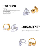 Yhpup Fashion Stainless Steel Metal Casting Minimalist Ring Water Resistant Stylish Chic Finger Jewelry Bijoux Femme Gift