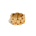 Yhpup New Waterproof Stainless Steel Chain Finger Ring Personalized Metal Texture Rust Proof Charm Fashion Jewelry for Women