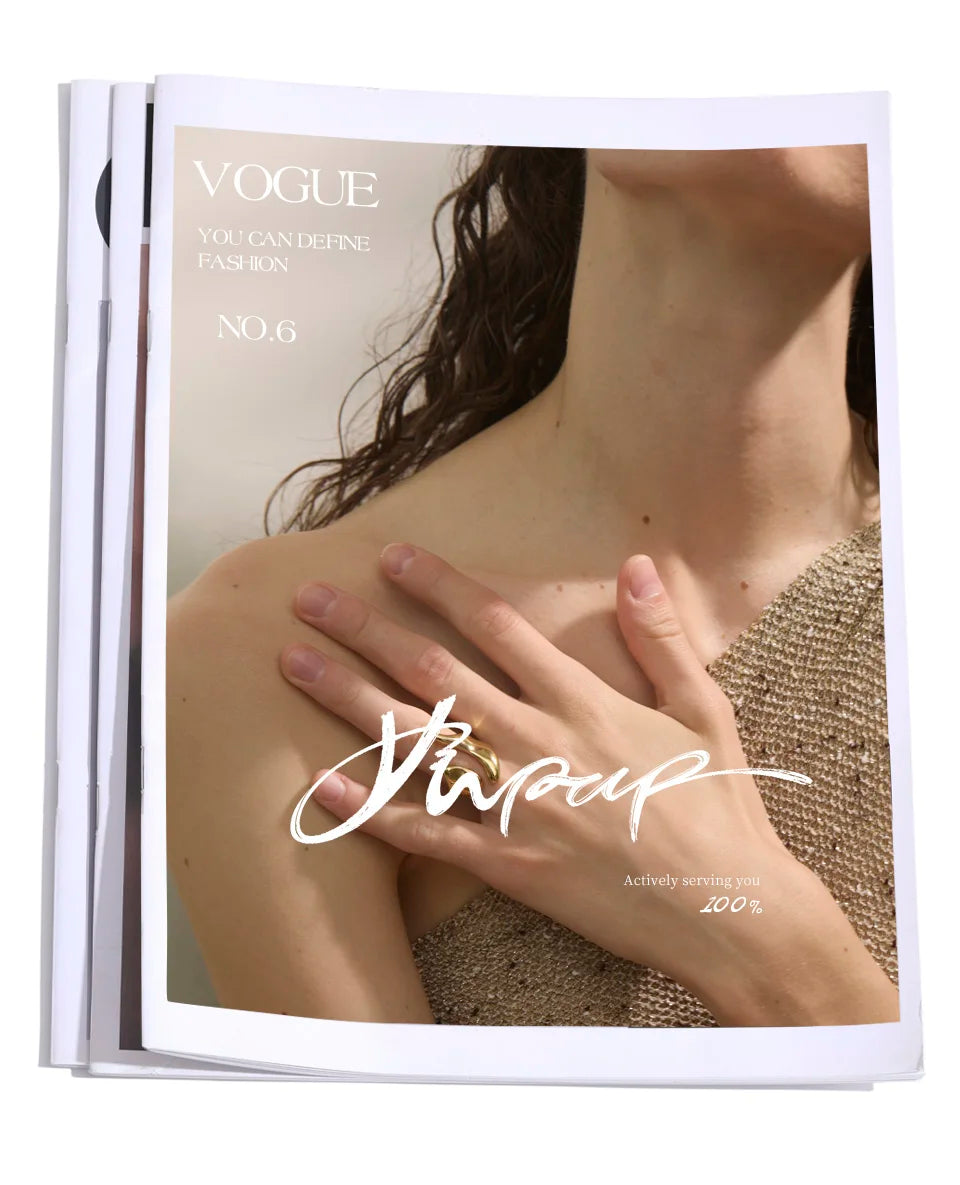 Yhpup New Casting PVD Plated Stainless Steel Metal Geometric Adjustable Creative Ring Women Daily Fashion Jewelry Accessories