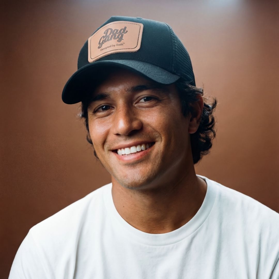 Leather Patch Trucker - Black/Brown