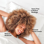 Satin Pillowcase in Ivory 2 Pack Bundle