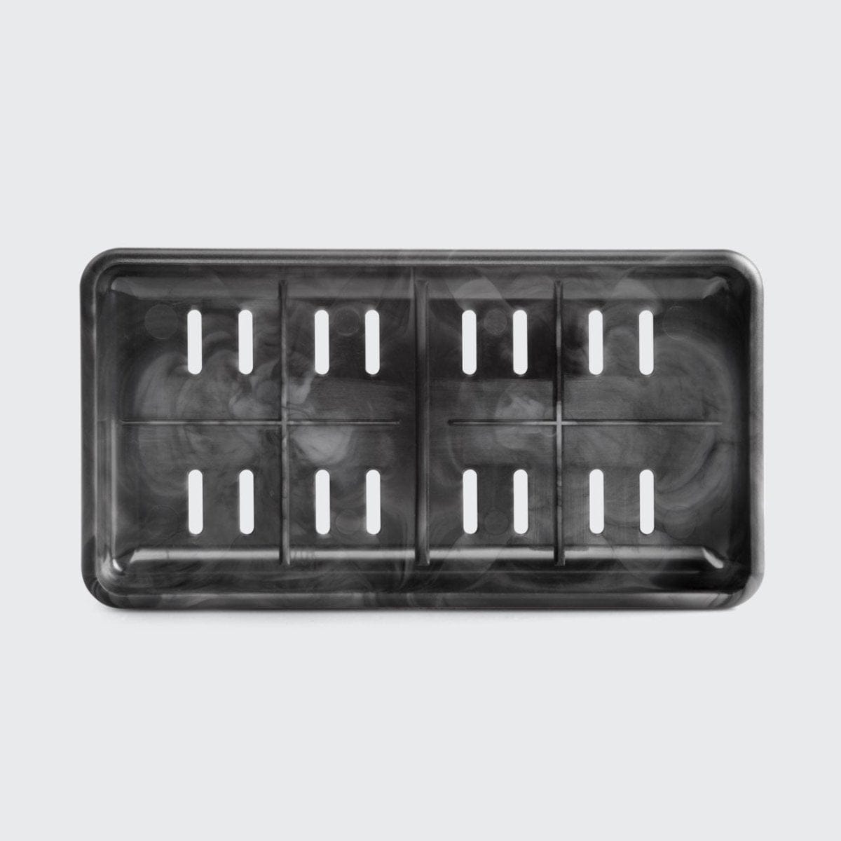 Black Self Draining Soap Dish