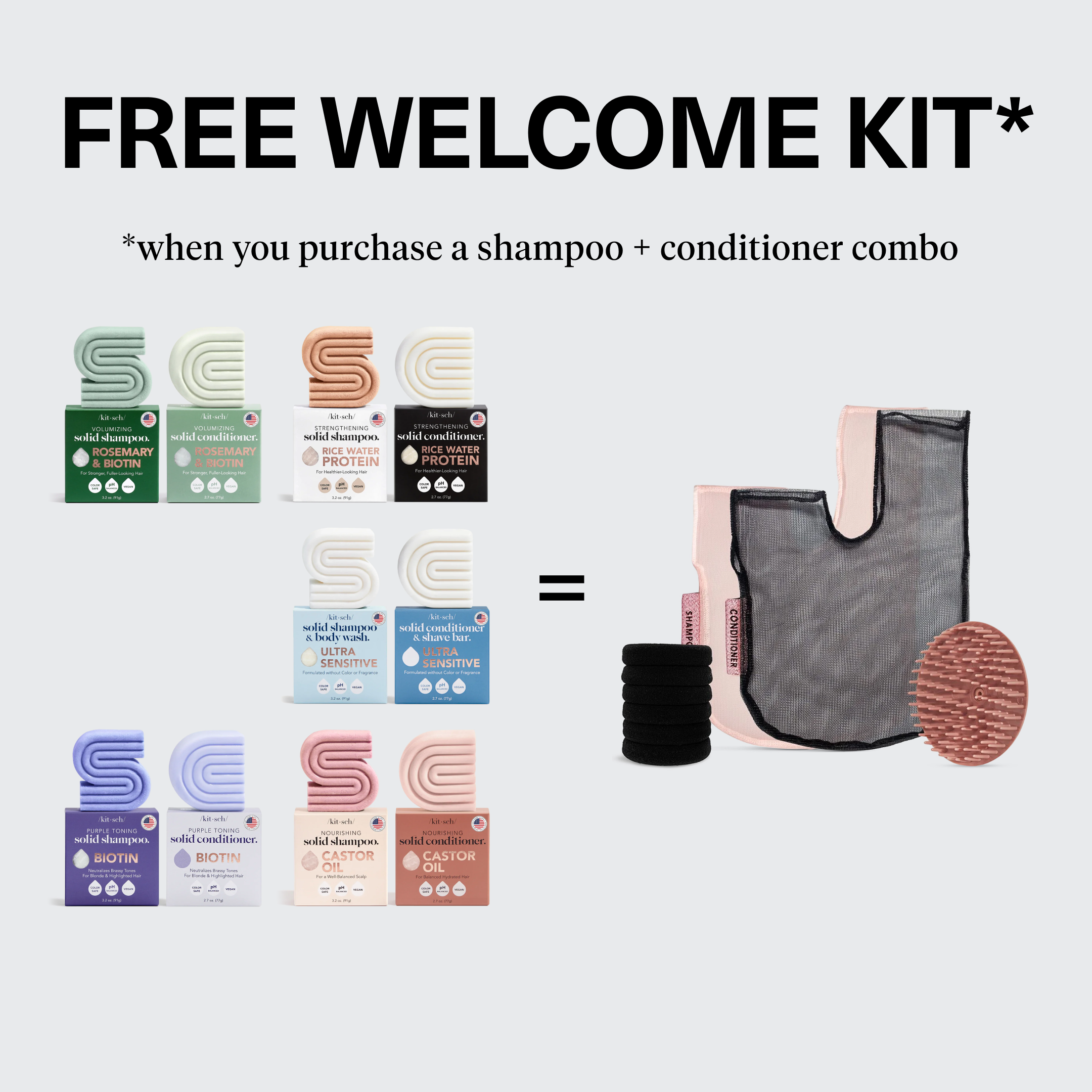 Shampoo & Conditioner Combo with Free Welcome Kit